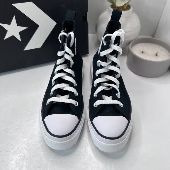 Converse Chuck Taylor All Star Lugged Heel Platform Shoes A03011C Girl's 4.5 - Picture 5 of 9